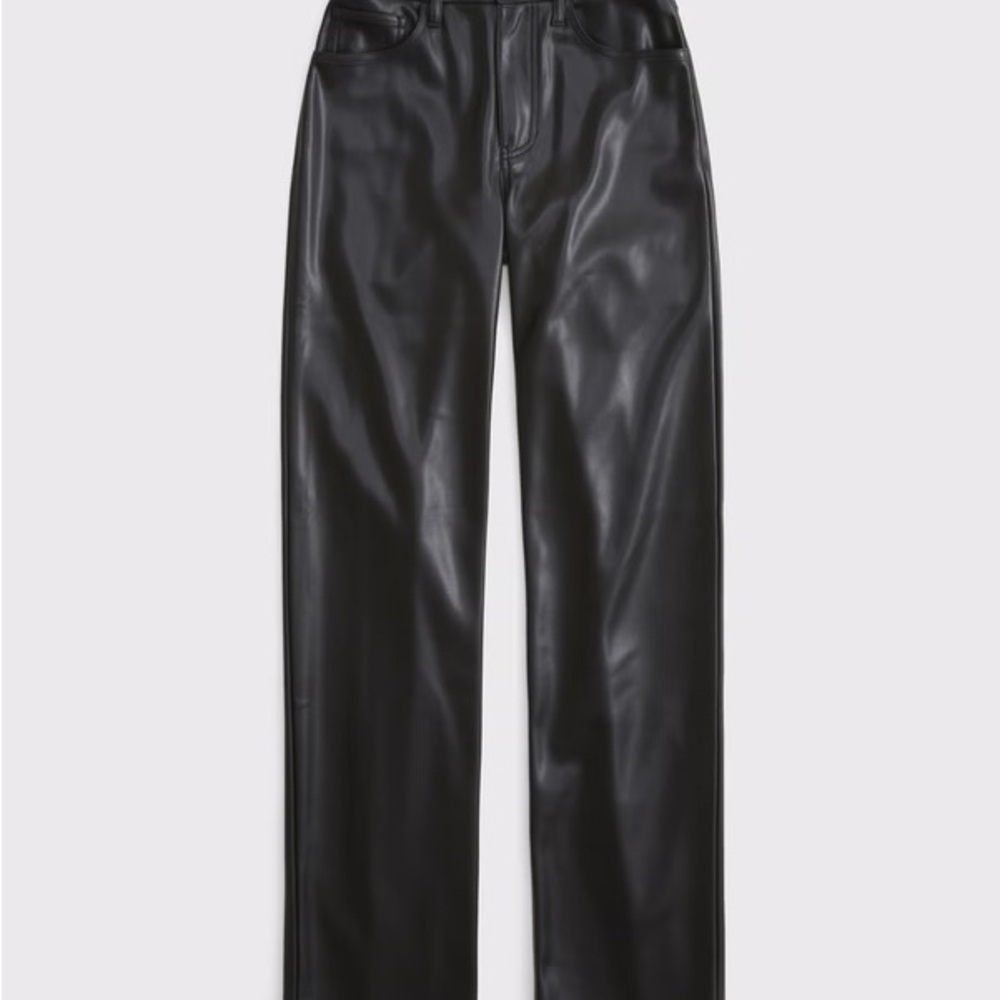 Abercrombie & Fitch Faux Leather Trousers